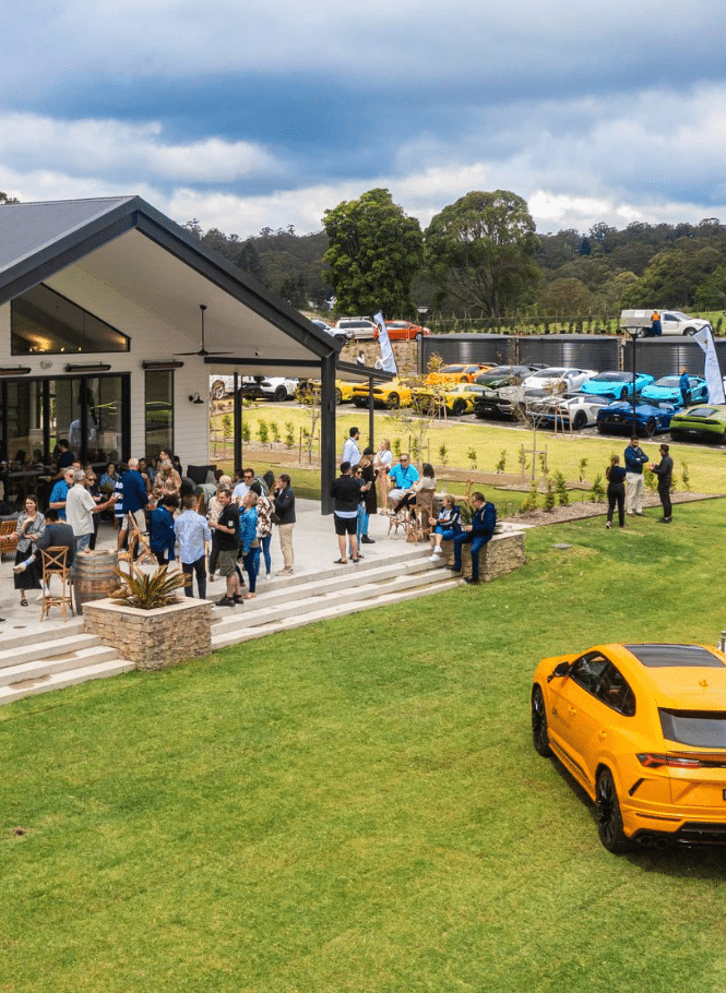 Exterior of The Club House during Lamborghini new model launch event