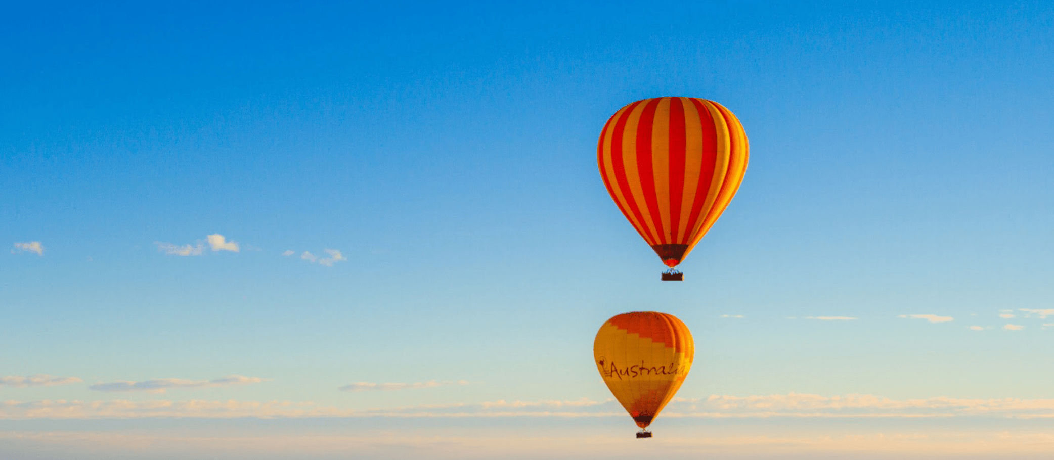 Hot Air Balloons over Scenic Rim hinterland