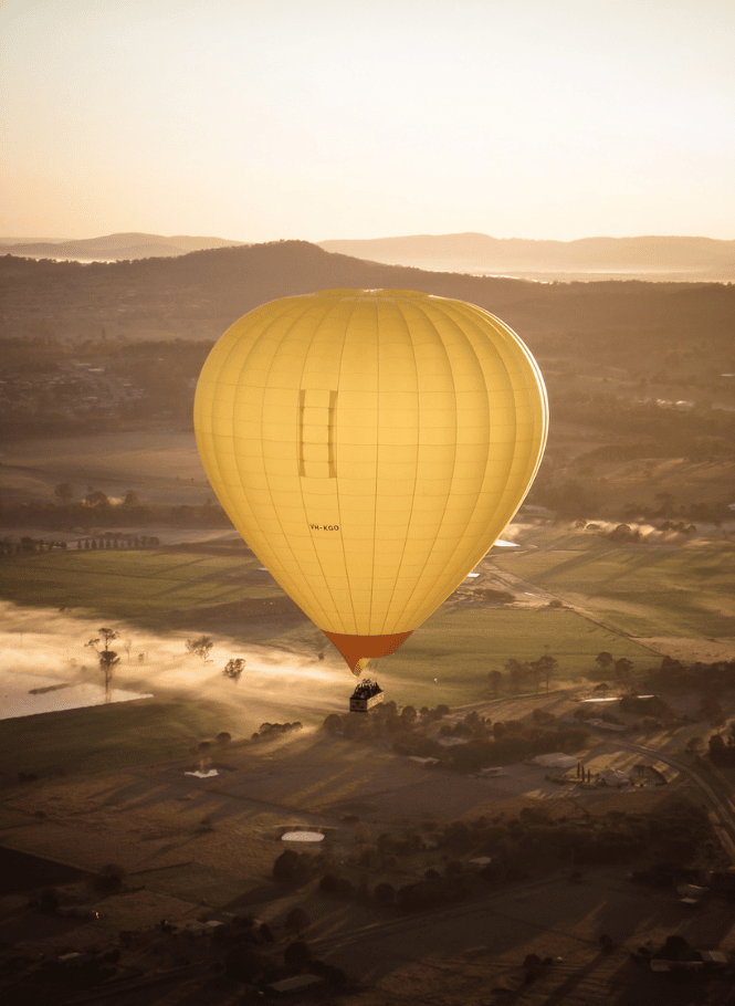 Hot Air Balloon over Gold Coast Hinterland